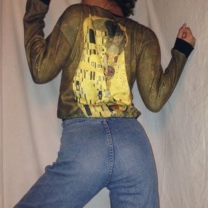 Klimt Long Sleeve Screenprinted Sweatshirt